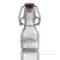 2oz small clear glass alocohol bottle, cooking oil bottle, glass candy bottle with swing top cap